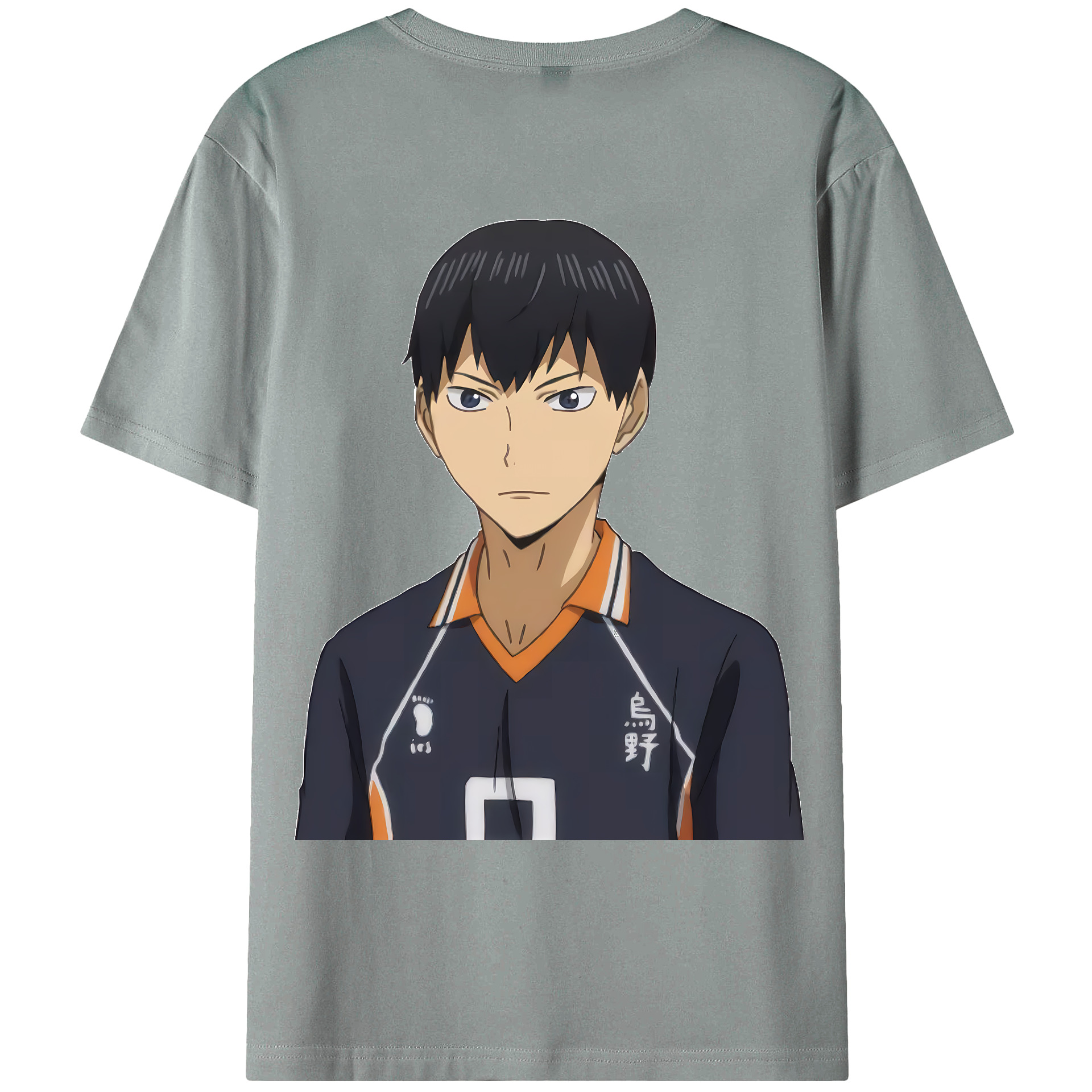 （画像用） ハイキュー!! Haikyu!! 綿100％ メンズ半袖Tシャツ（バックプリント） 通気性